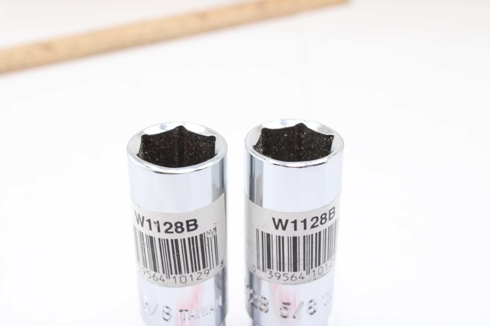 (2) W1128B 3/8″ Drive 5/8″ SAE Chrome Spark Plug Socket w/Rubber Insert