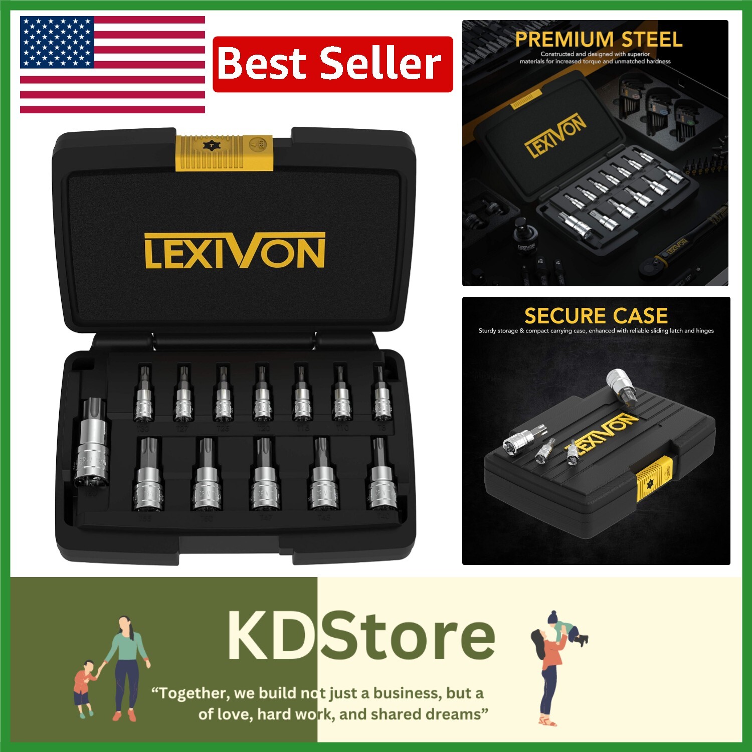 Comprehensive 13-Piece Torx Bit Socket Set – Perfect for DIY & Professionals