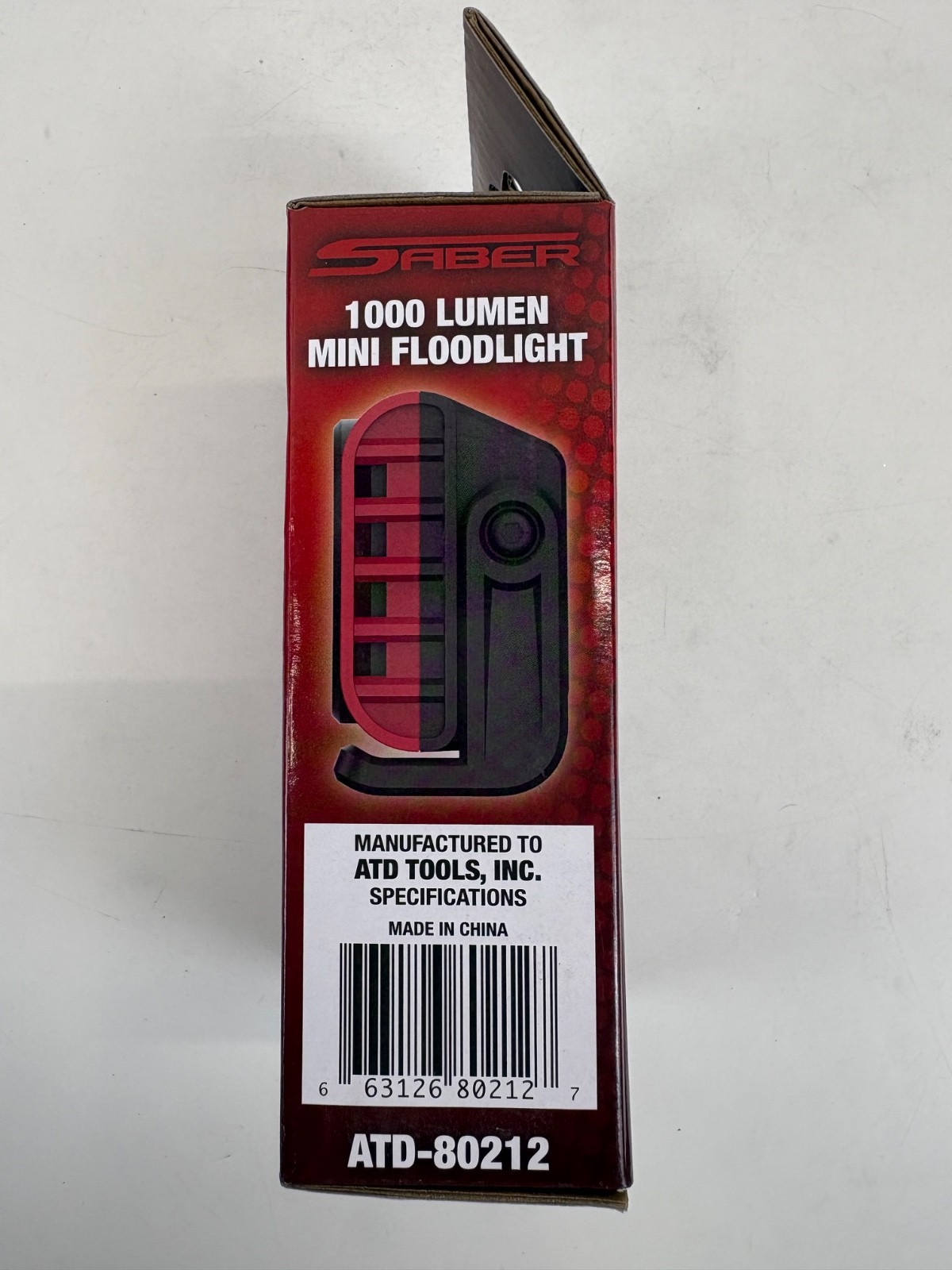ATD SABER 1000 Lumen Mini Rechargeable Flood Light Flashlight w/Mag Base #80212