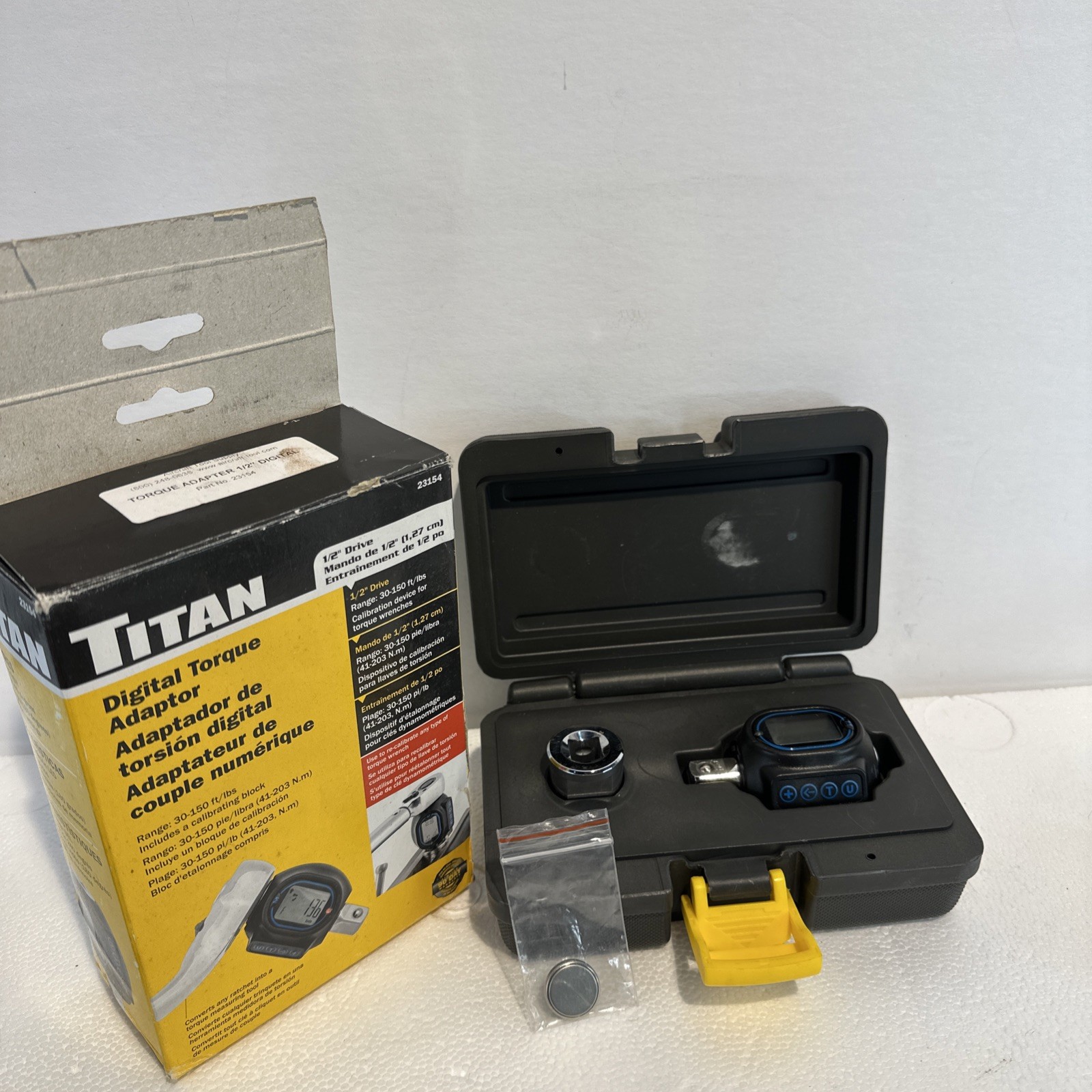 Titan Digital Torque Adapter 1/2″ 23154 With Storage Case