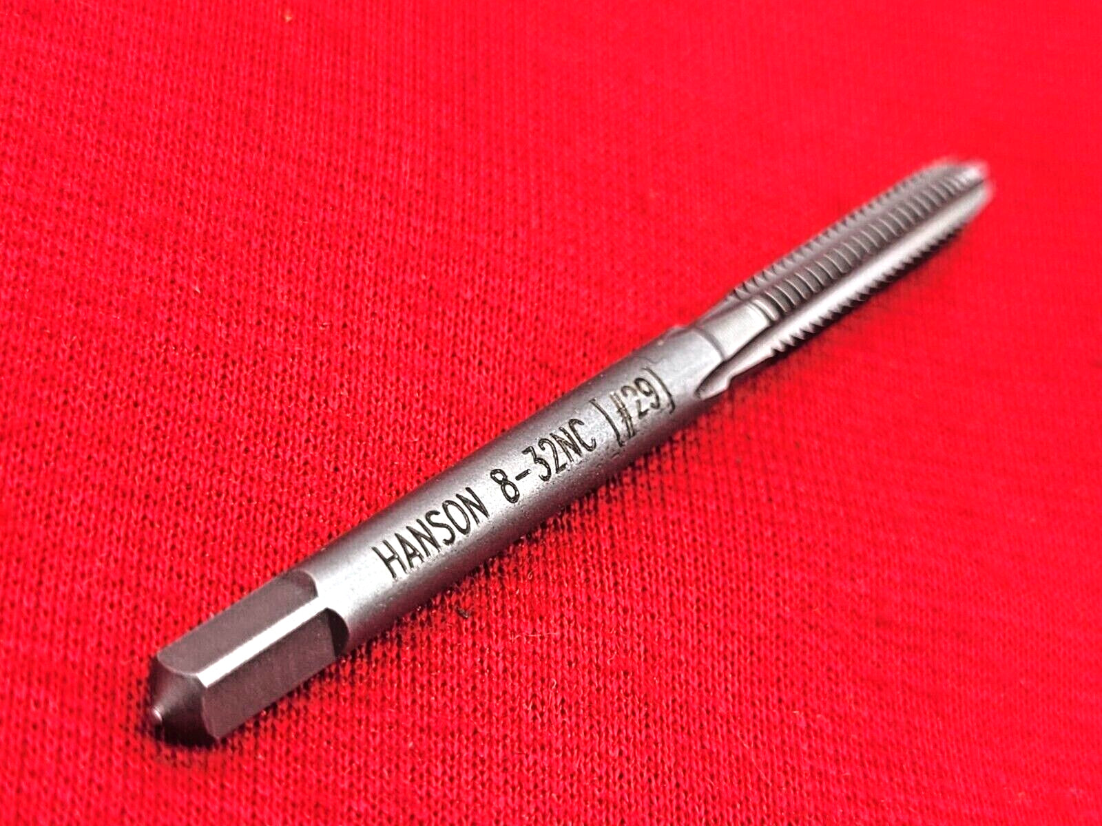 8-32 NC Bottom Hand Tap Irwin Hanson 1224 ZR 4FL Carbon Steel USA 8/32