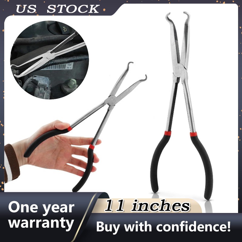 11 Inch Long Spark Plug Removal Pliers, Electrical Connector Disconnect Pliers