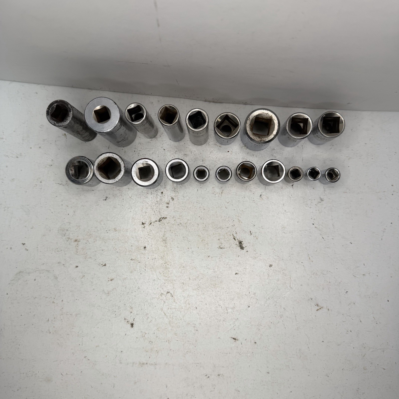 20pc Craftsman Socket Lot 1/4″ 3/8″ 1/2″ Drive SAE Metric Deep EE Series