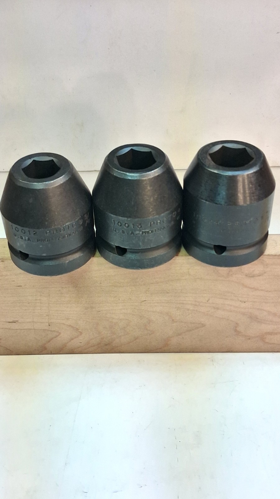 NOS PROTO PROFESSIONAL 18 PIECE 1″ DRIVE 6 POINT IMPACT SOCKET SET & EXTENSIONS