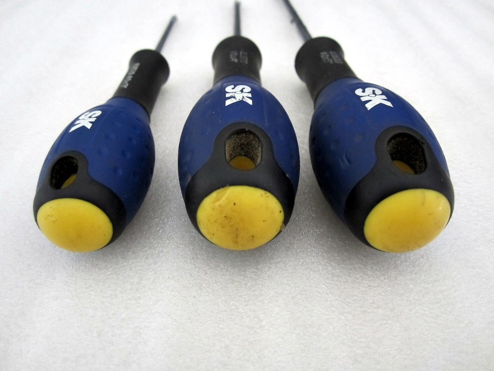 S-K Tools 9pc Slotted Phillips PoziDriv Screwdriver Set Facom SK France