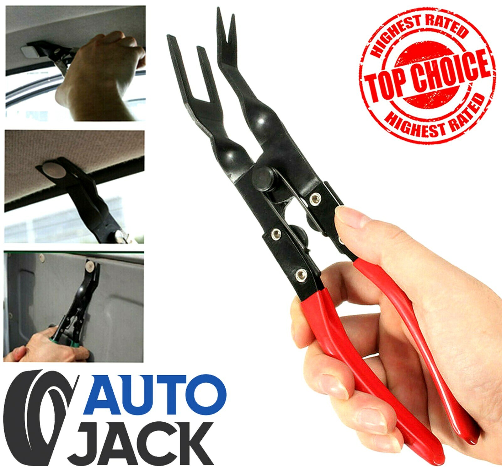 Trim Clip Removal Pliers Car Van Door Panel Fascia Dash Upholstery Remover Tool