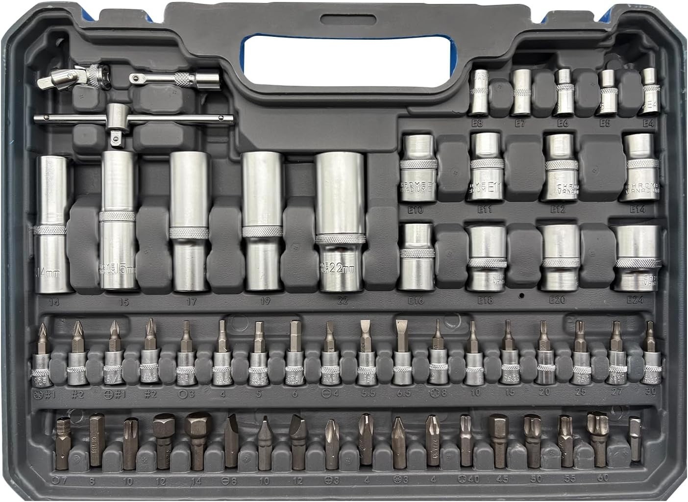 Precision 1/2″ & 1/4″ Drive Ratchet Socket Set – Pearl Nickel Alloy Steel