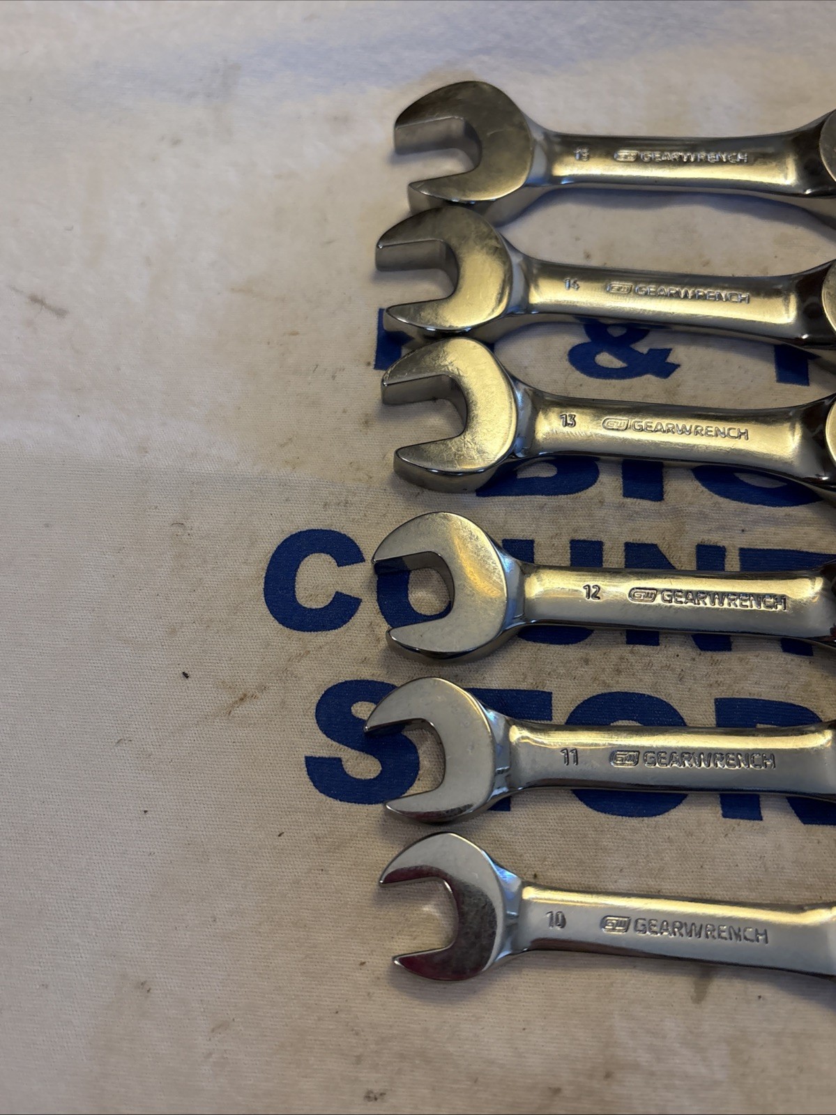 GearWrench 6pc Stubby Metric Ratcheting Combo Wrench Set 10-15mm