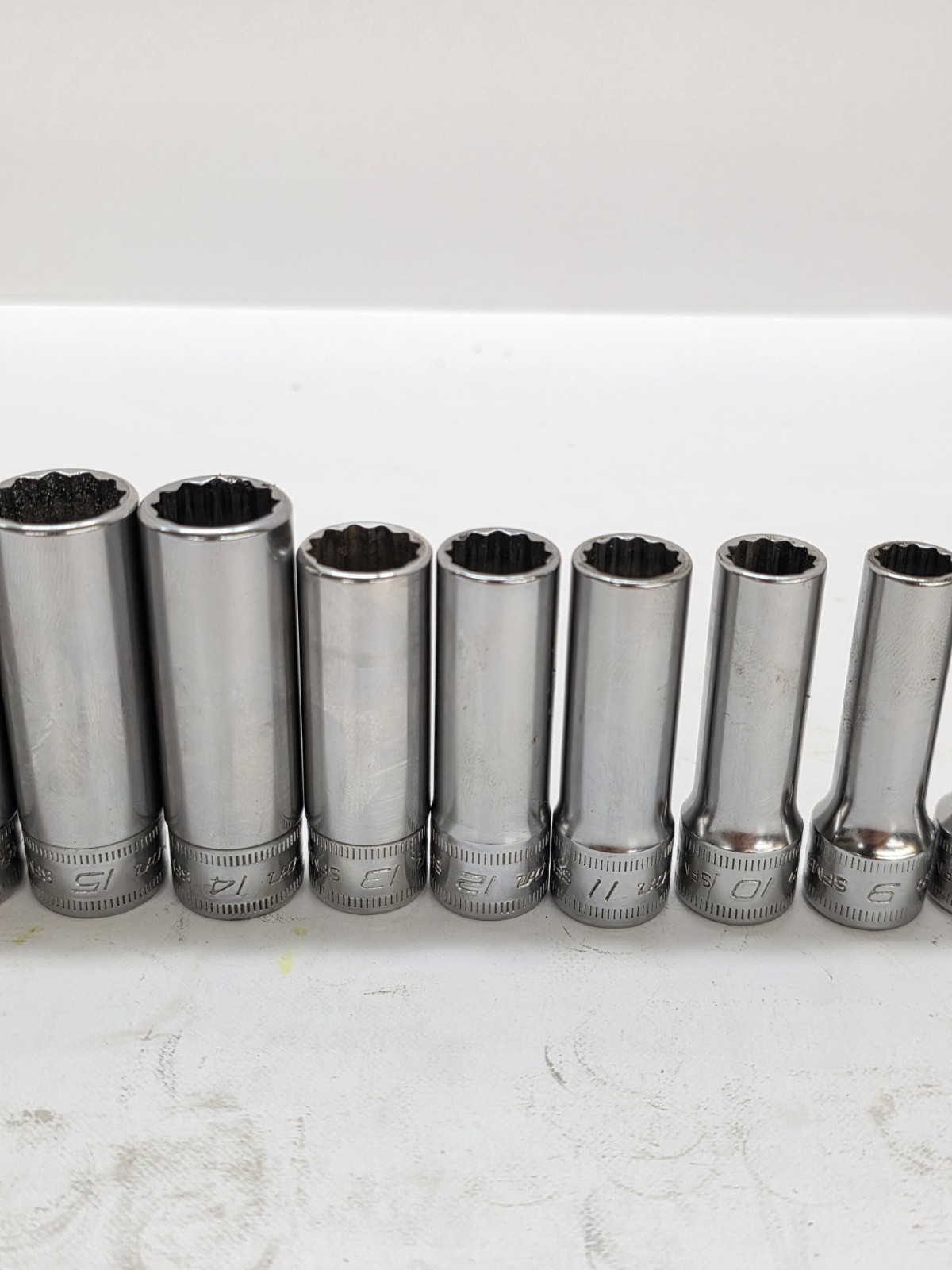 Snap-on Tools Metric 12pt Deep Socket Set 8-19mm 212SFMY