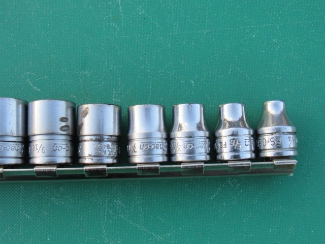 SNAP-ON 211FSY 3/8″ DRIVE 11PC SAE 6PT SHALLOW SOCKET SET 1/4″ – 7/8″ UNDERLINE