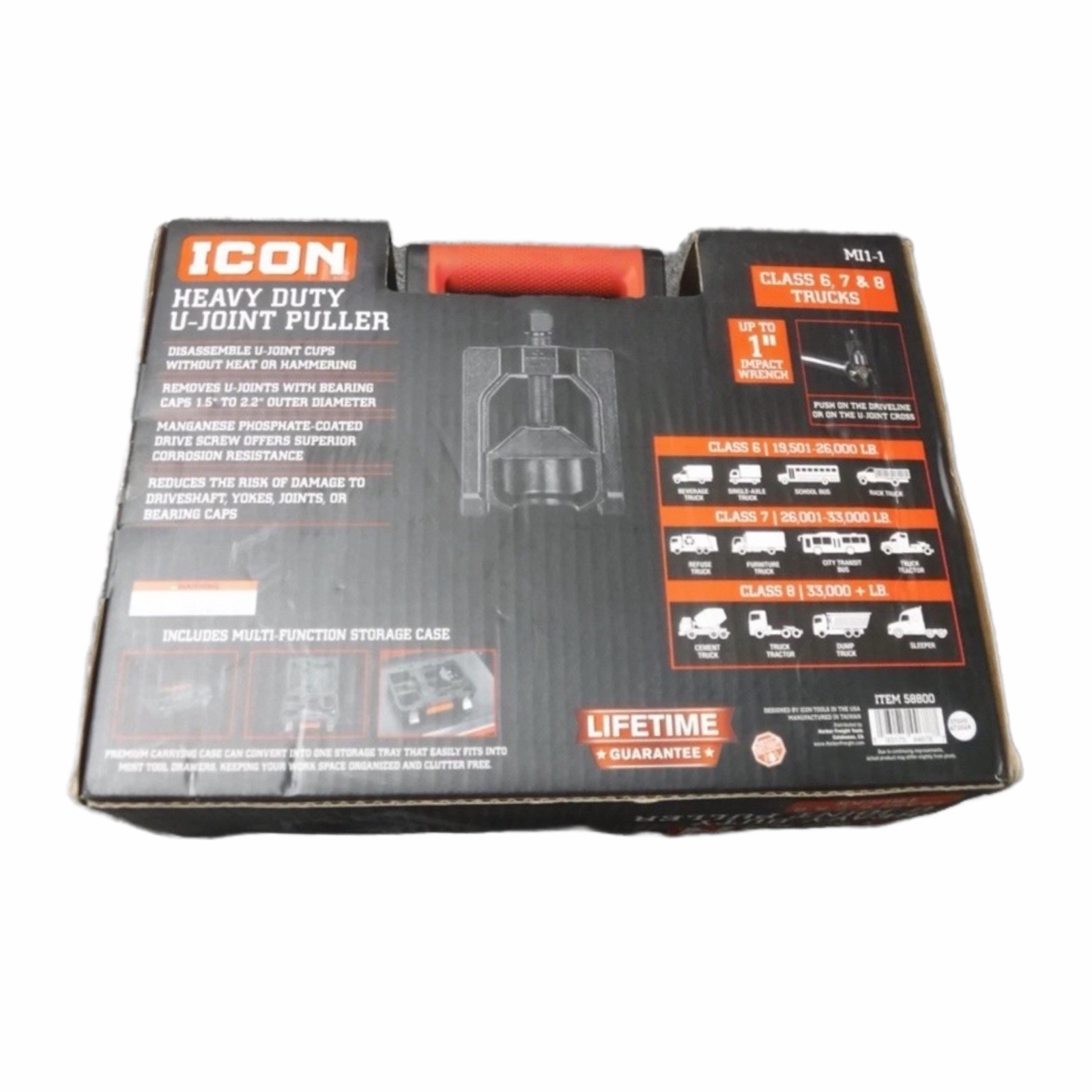 Icon Heavy Duty U-Joint Puller Commercial Vehicles Ml1-1 58800 Brand New