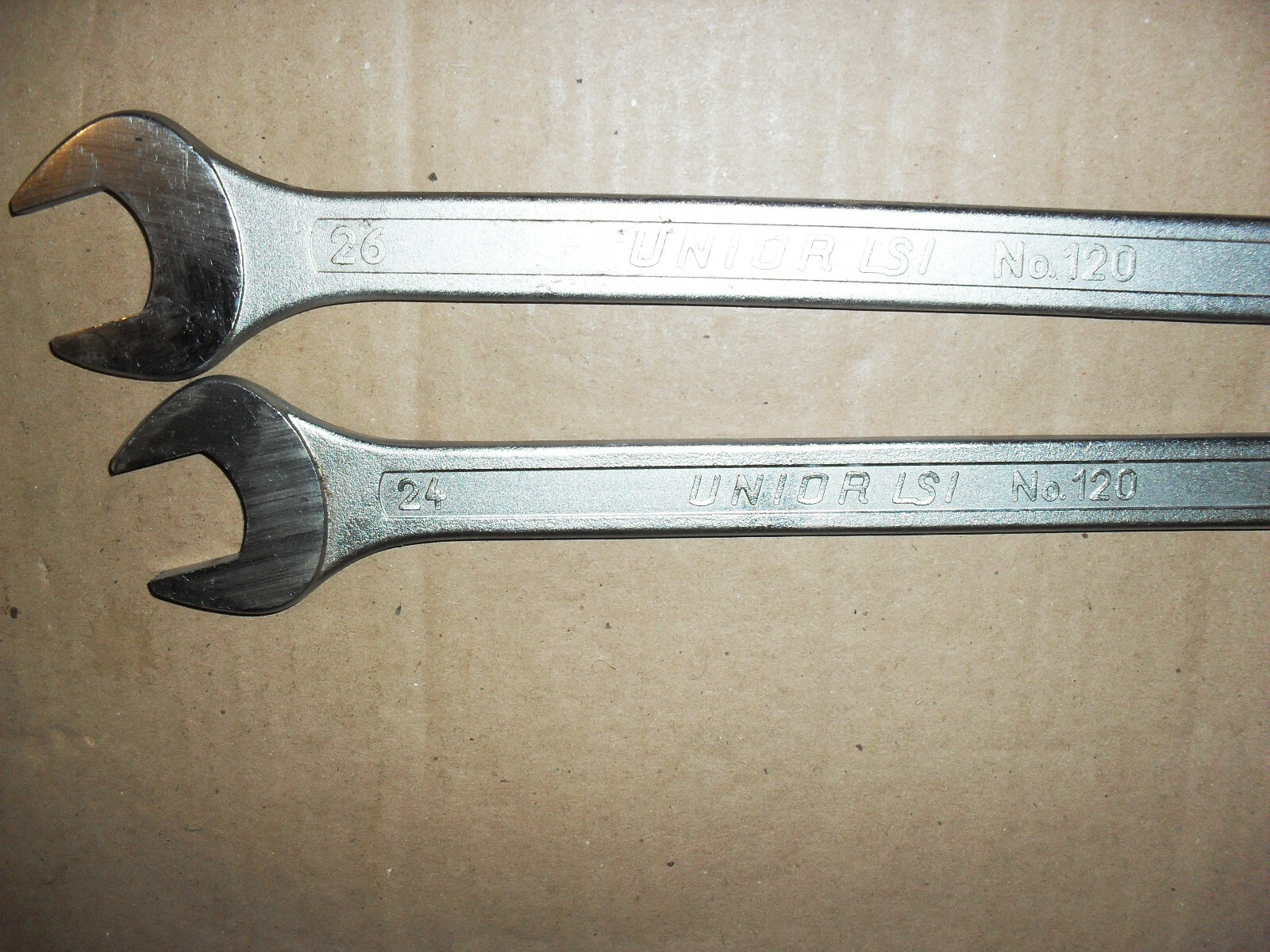 UNIOR LSI No.120 COMBINATION SPANNER SIZE; 26 & 24
