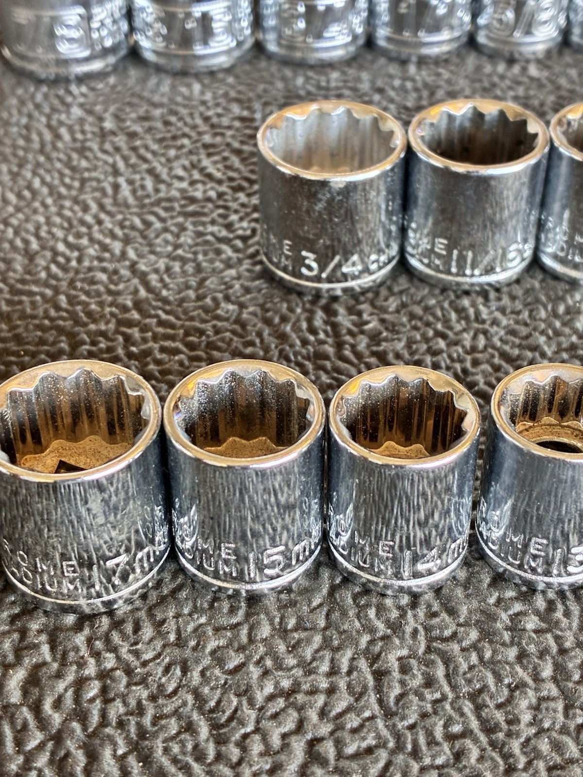 Pittsburg Shallow Socket Set Metric and SAE 3/8″ Drive 12-point