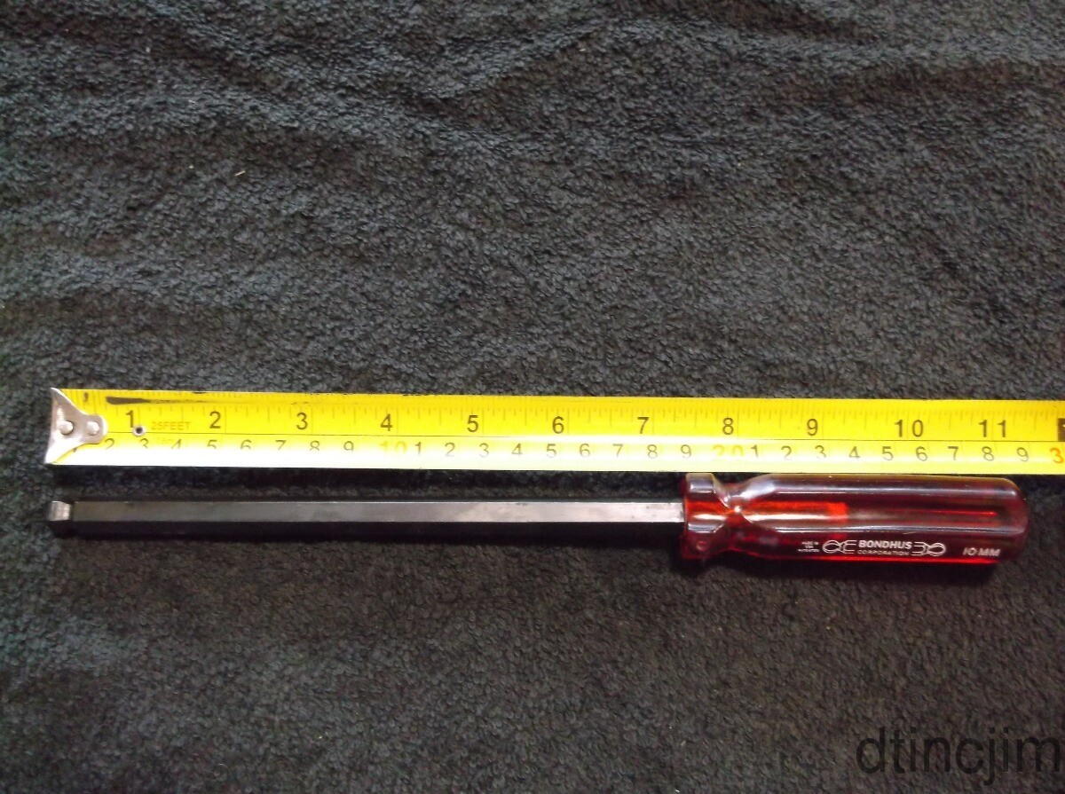 Bondhus 10MM Hex Tool w Ball Driver End 11″ AOL