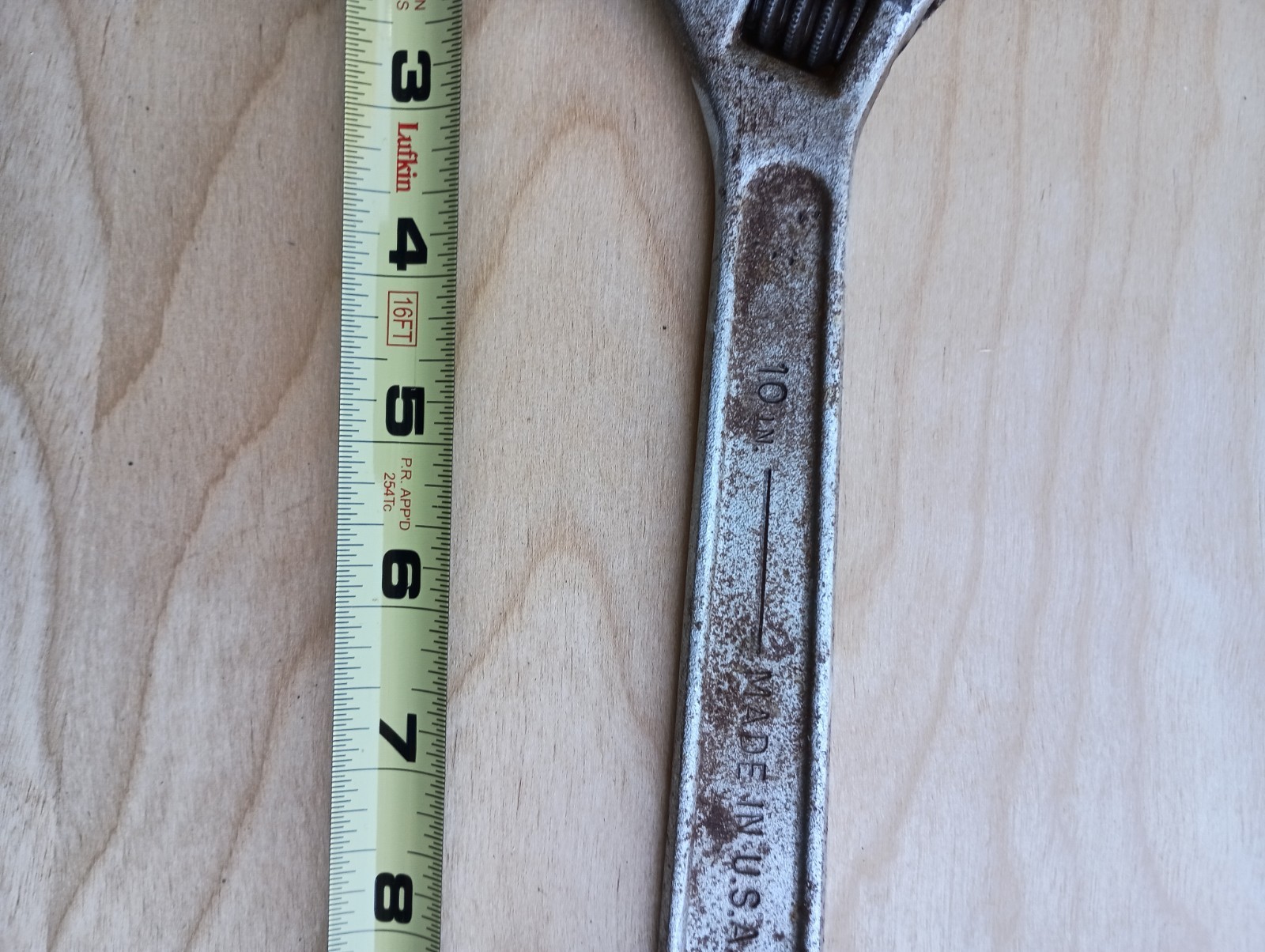 Good Vintage Armstrong Adjustable Crescent Wrench 10” USA 250MM 28-710 1-1/8