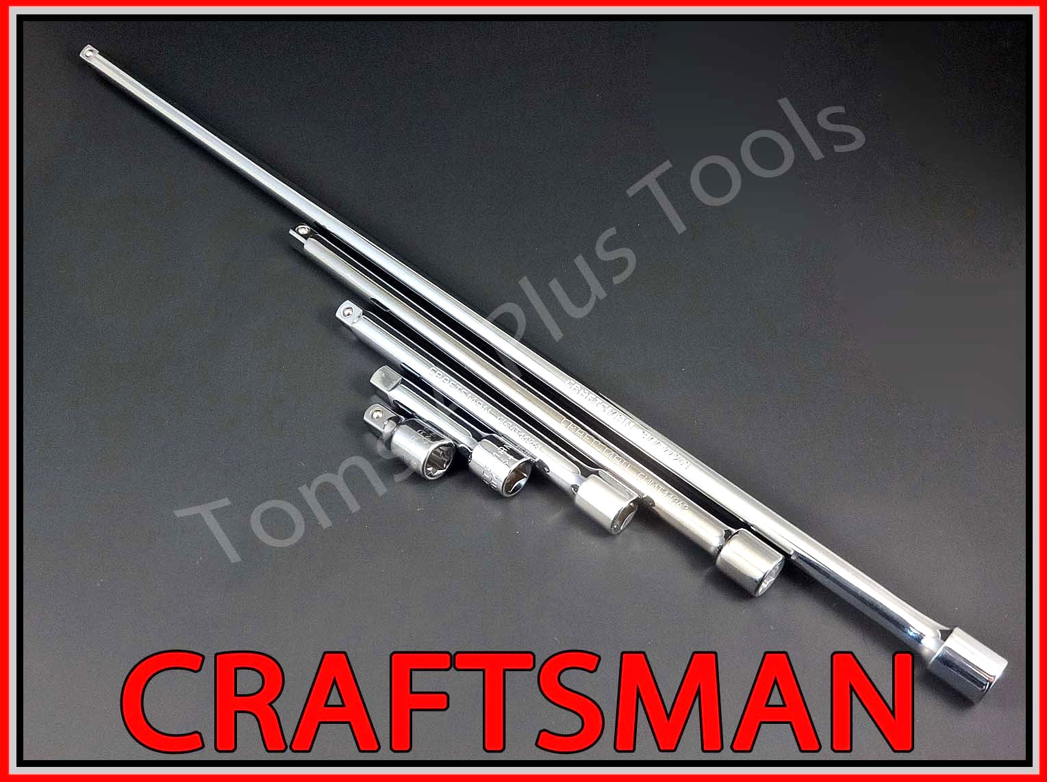CRAFTSMAN TOOLS 13pc 1/4 3/8 1/2 ratchet wrench socket extension adapter set