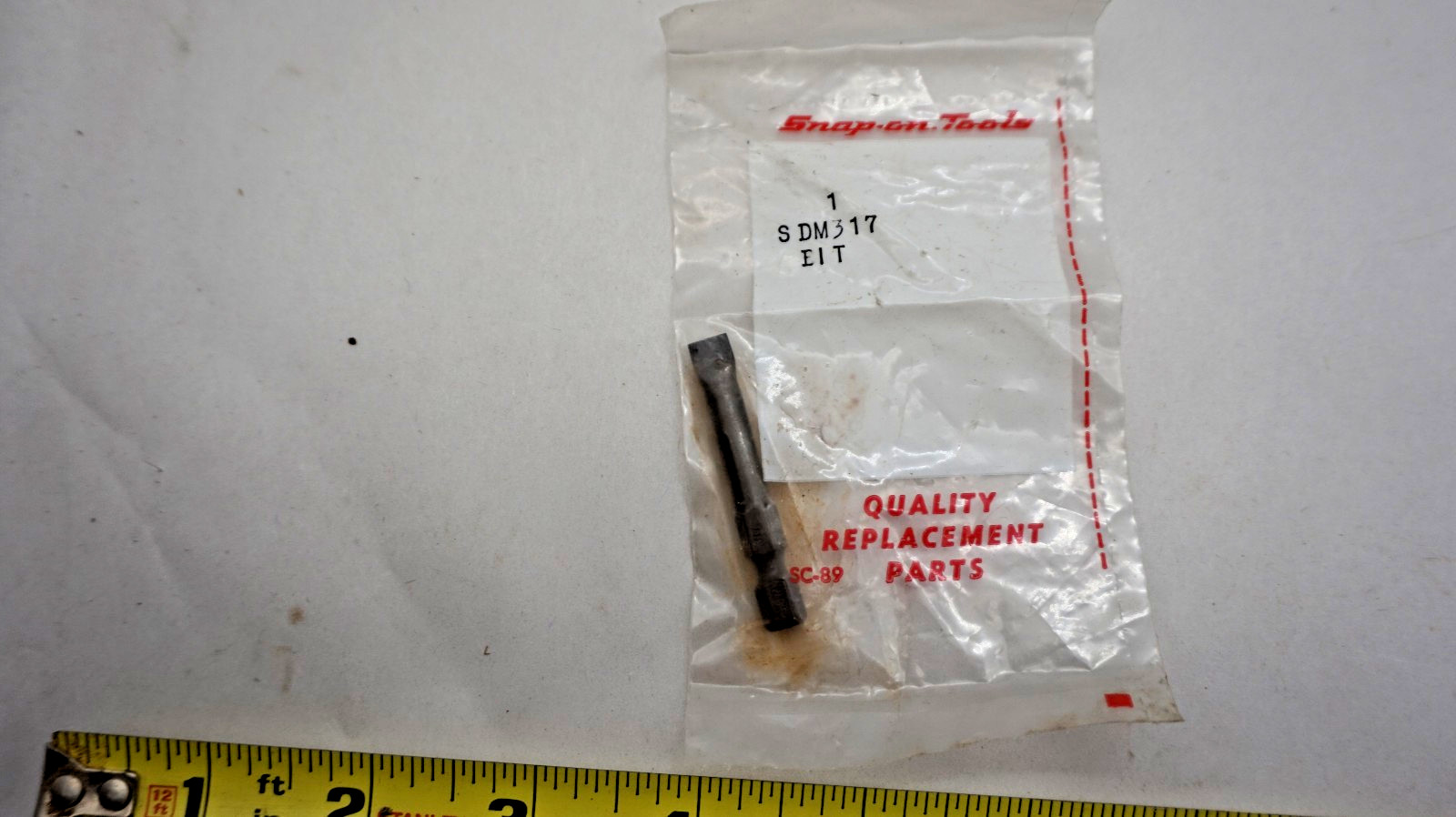 Snap-on SDM317 Bit 1 15/16″ long 1/4 drive flat blade free ship USA