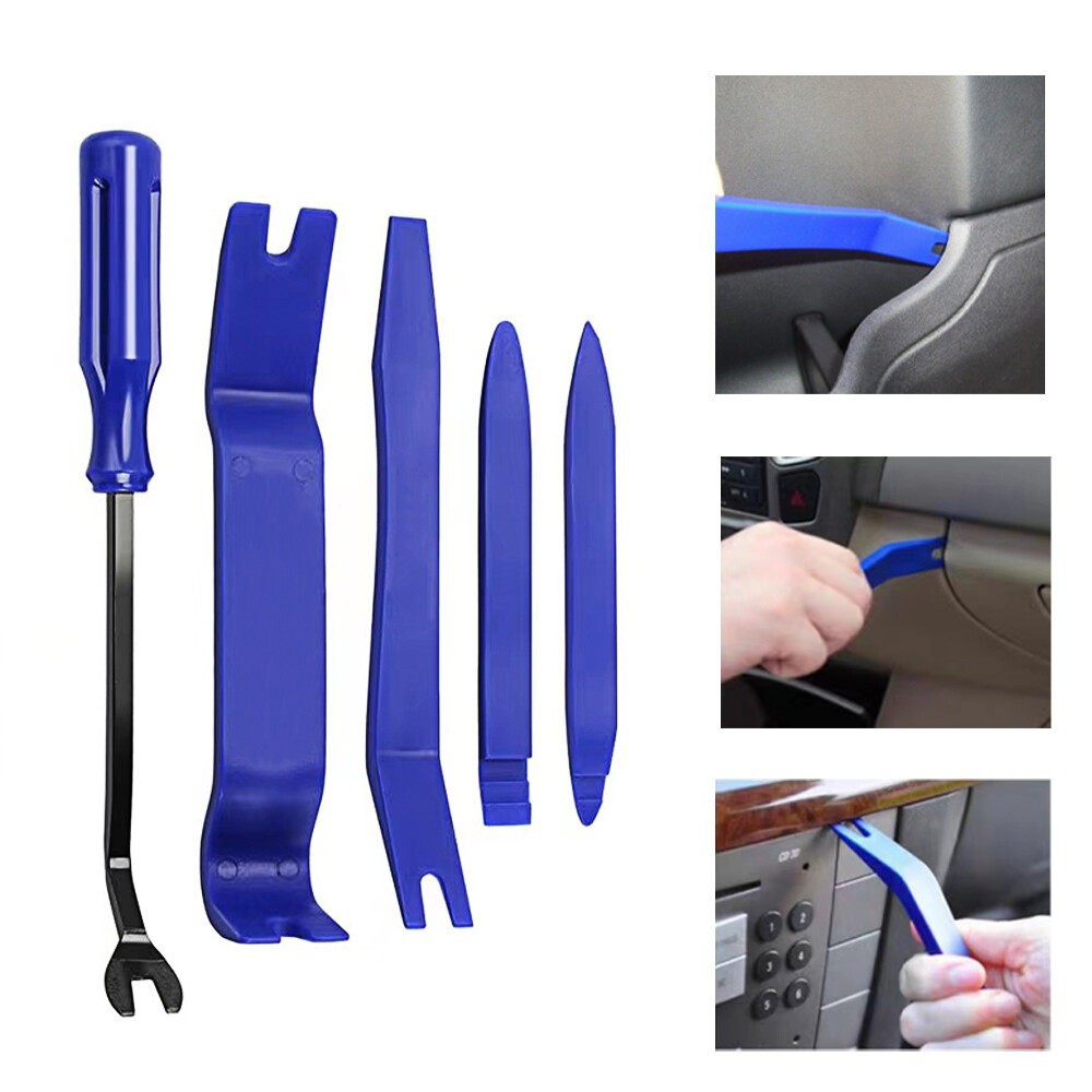 6Pcs/Set Car Trim Removal Tools Door Panel Fastener Auto Dashboard Plastic Kit