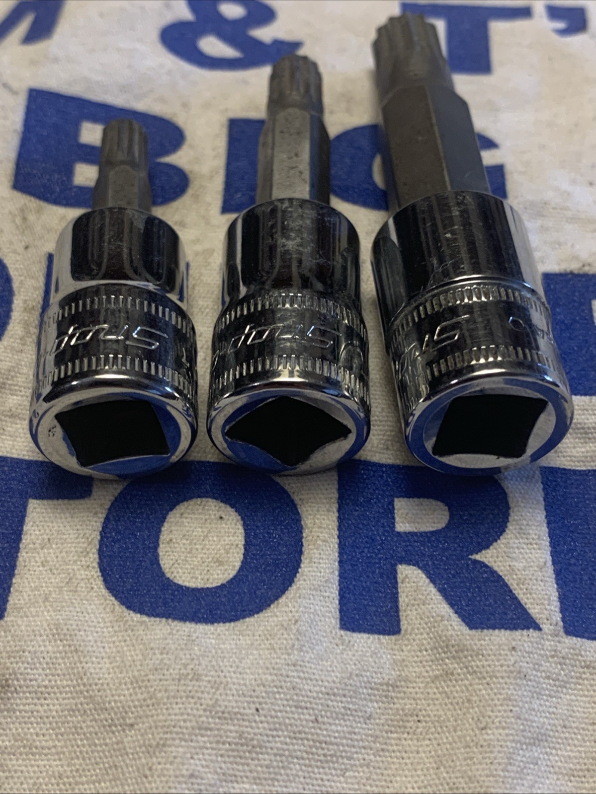 Snap-on Tools USA 3/8″ Drive 3pc Metric Triple Square Socket Set FTSM6E,8E,10E
