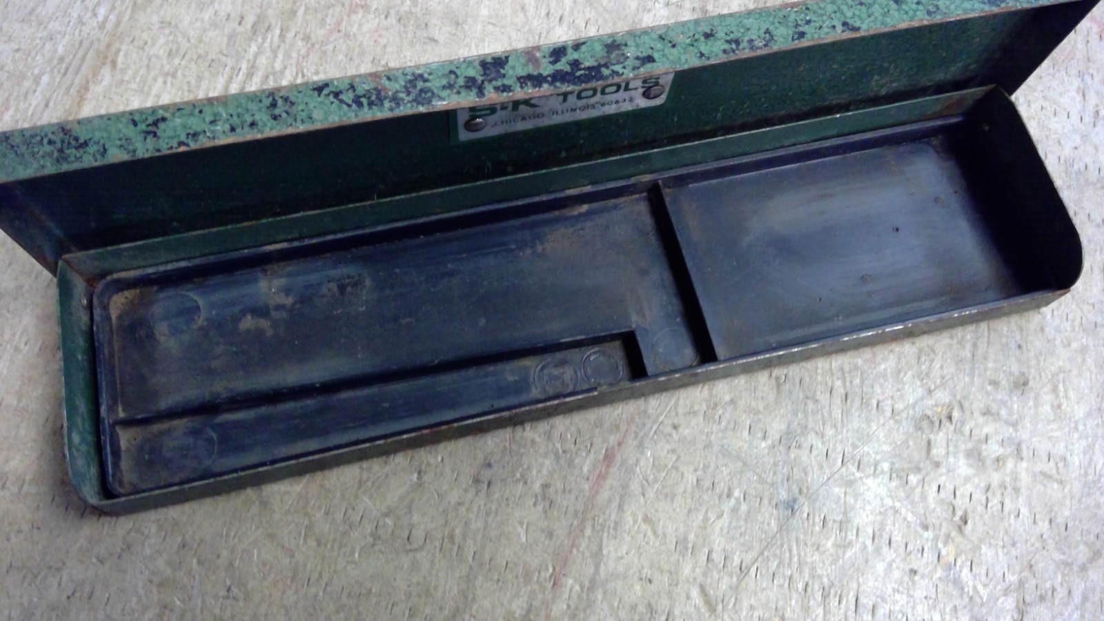 Vintage SK TOOLS CASE ONLY Socket Set – USA 10 1/2″ x 2 1/2″ x 1″