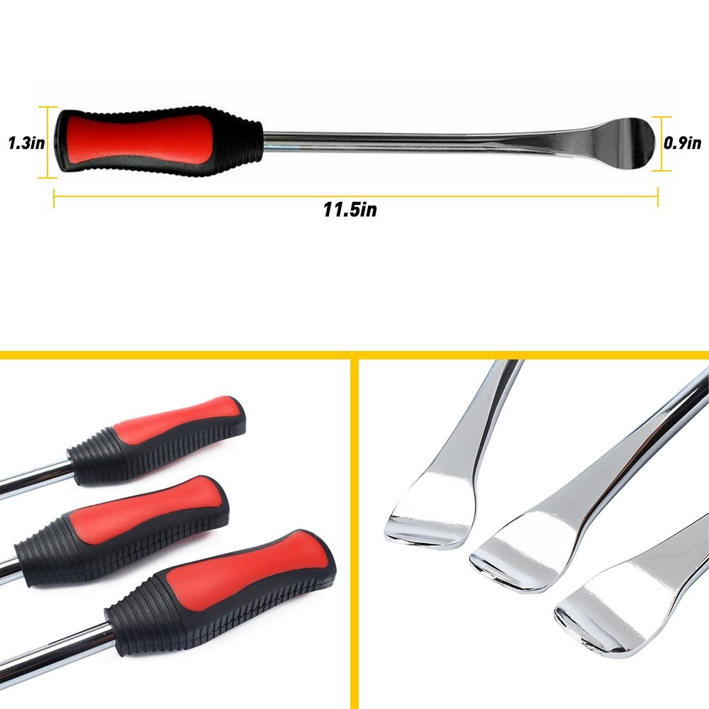 Steel Tire Spoon Iron Lever Tool Kit Professional Motorcycle Tire Changing Tool
