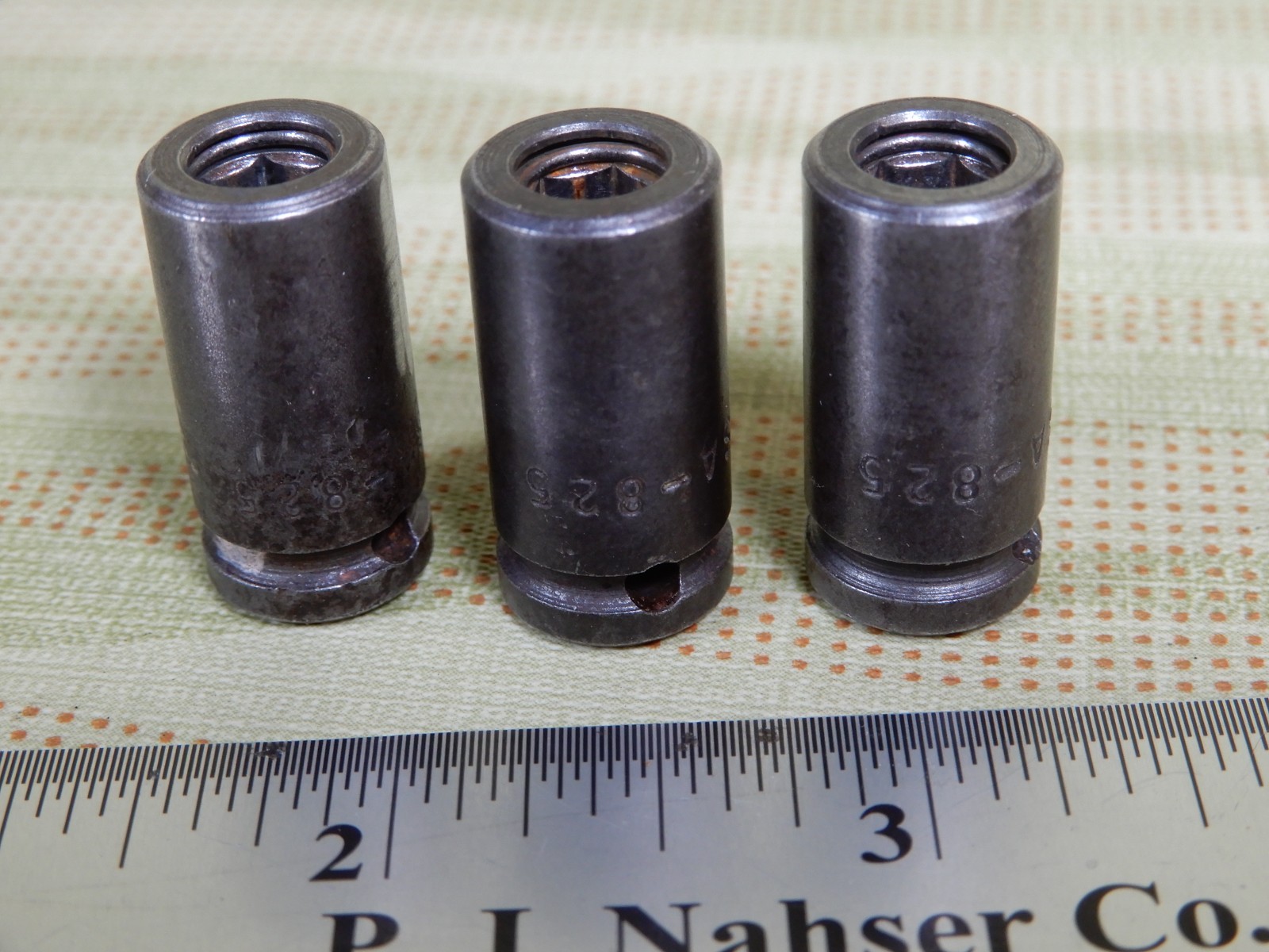 Apex 825 1/4 Drive to 1/4 Hex Sockets (3) Great Condition VX