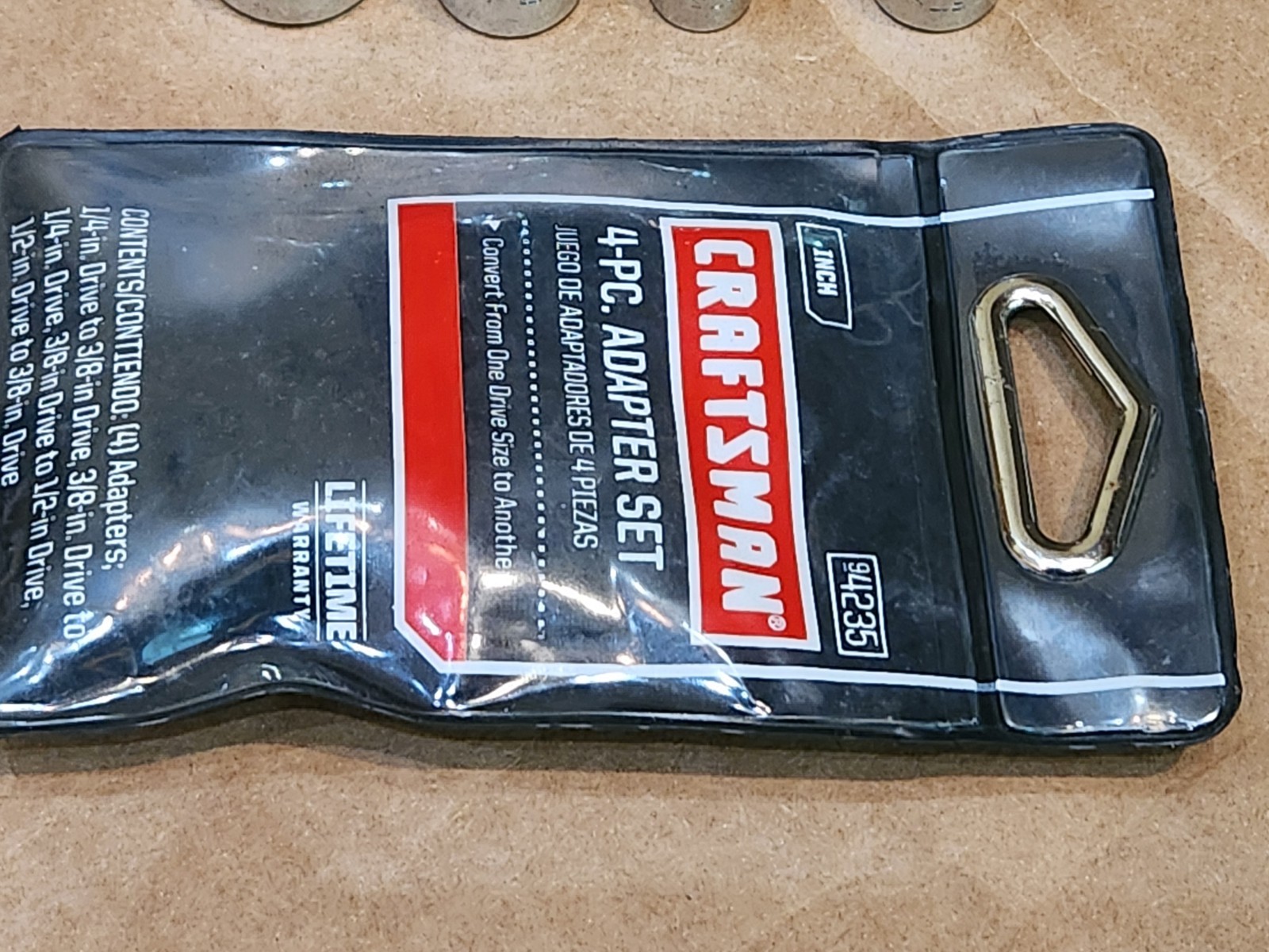 2009 NOS Craftsman 4-Piece Ratchet 1/4 3/8 1/2 Adapter Set w/ Pouch 94235 NEW