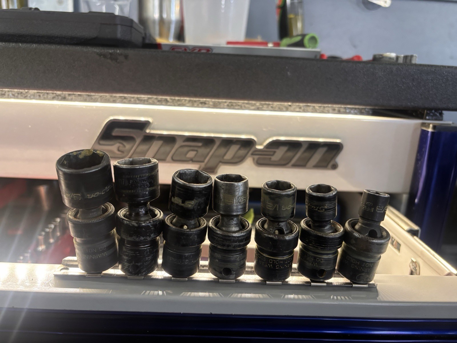 Snap On Tools 3/8″ Drive SAE Shallow Impact Socket Set 3/8 — 3/4