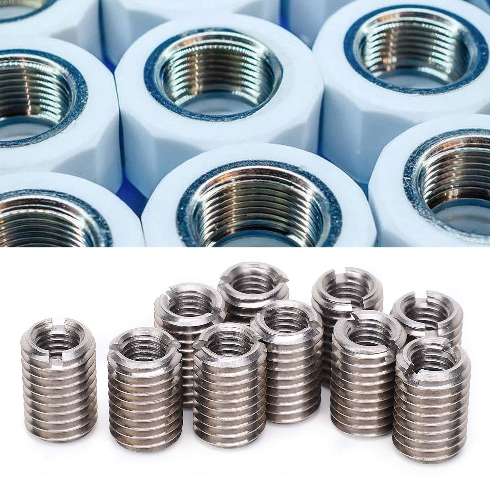25 PCS M7 x 1.0mm Thread Repair Kit 2D Stainless Steel Drill Wrench Tool Set