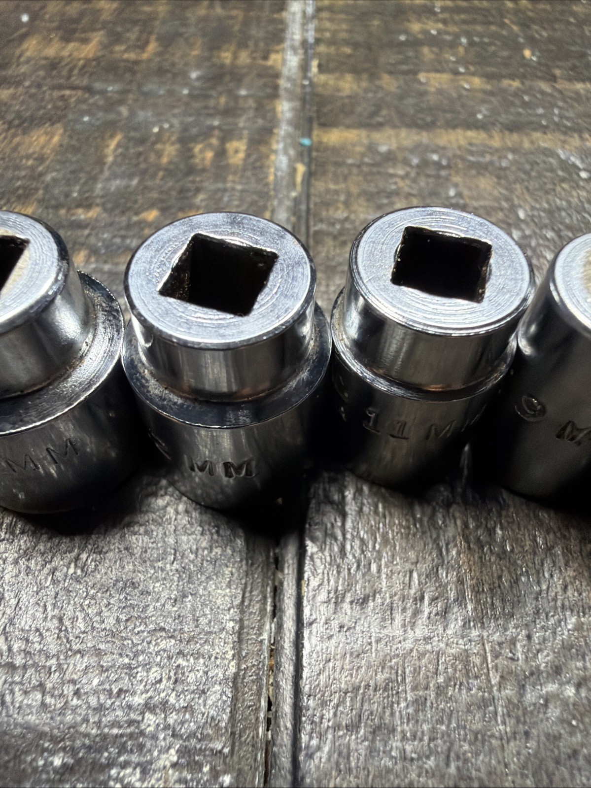 MAC Tools M6 Lot Of 9 1/4″ DR, 6PT Metric 5,6,7,8,9,11,12,13,14mm SHALLOW