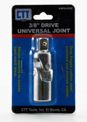 CTT 3/8″ Drive Universal Joint Ball Swivel Chrome For Socket Wrenches ASPUJ03C