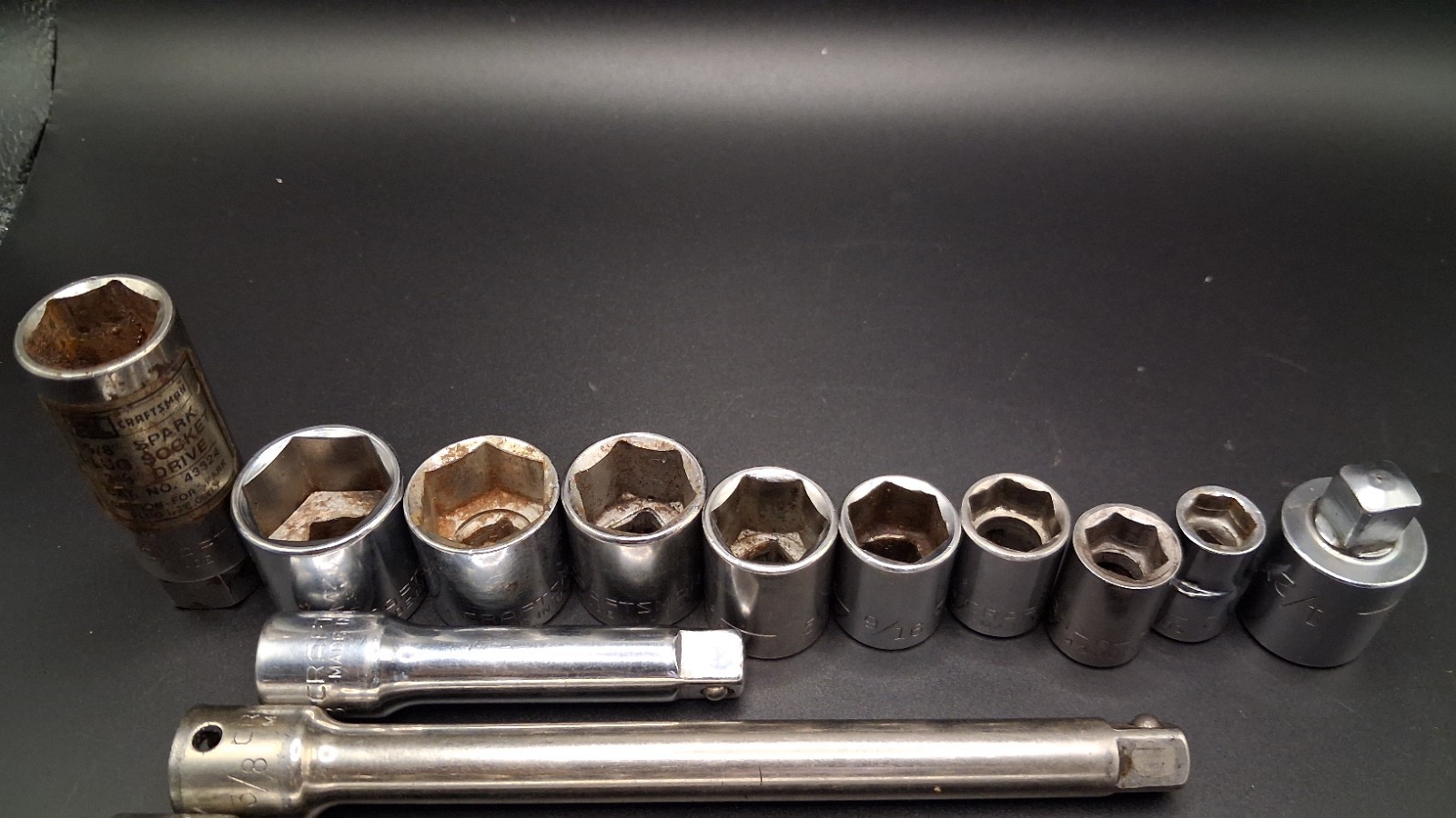 Craftsman Standard Metric Sockets Extensions 6 Point 12 point Vintage Made In US