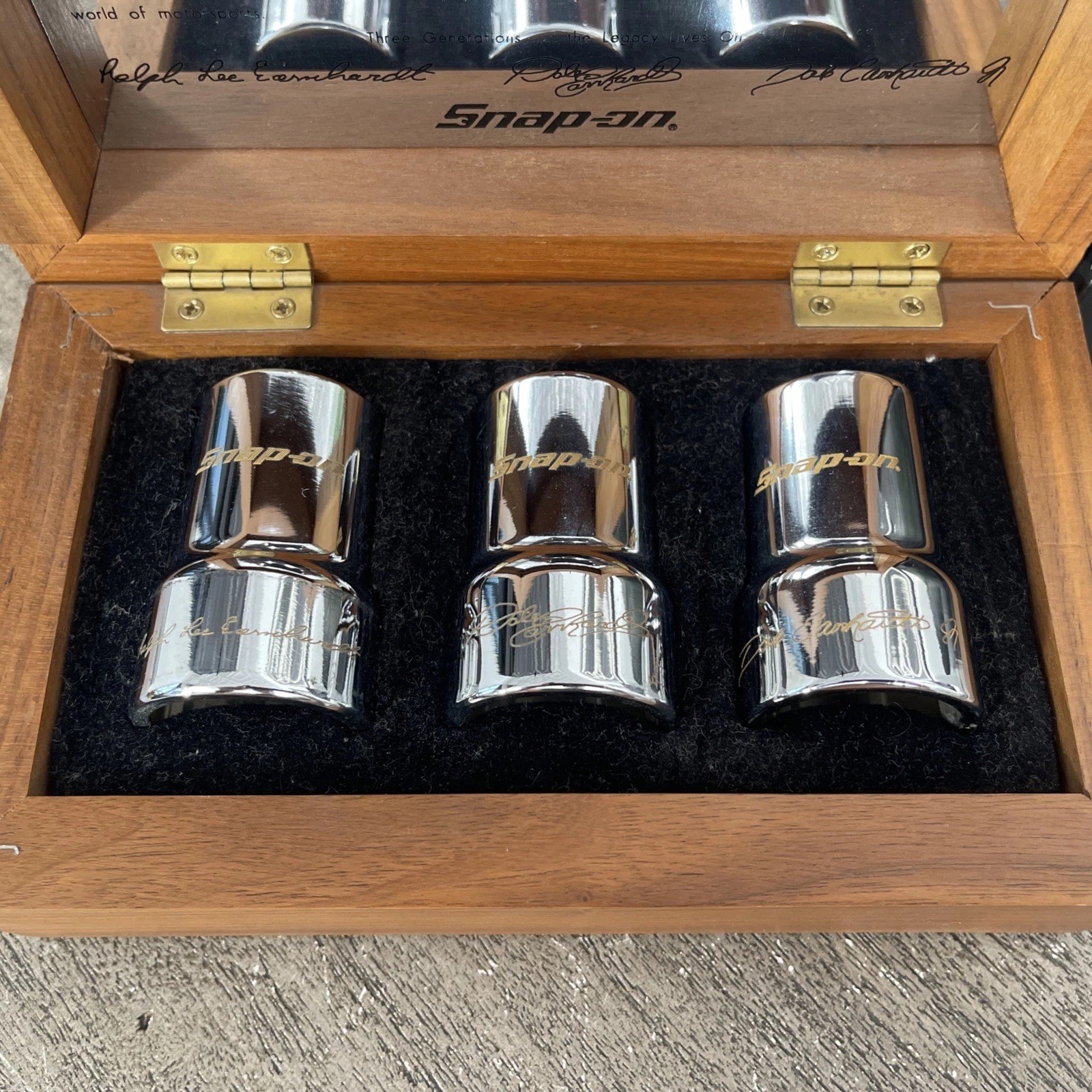 Snap-on Earnhardt 3 Generations Gold Engraved Socket Set, 3EARNCASE , Nascar