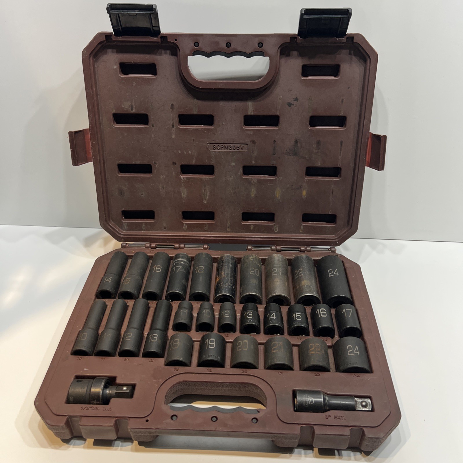 MATCO SCPM306V 30-PC 1/2″-DR METRIC 6-PT ADV SHALLOW & DEEP IMPACT SOCKET SET