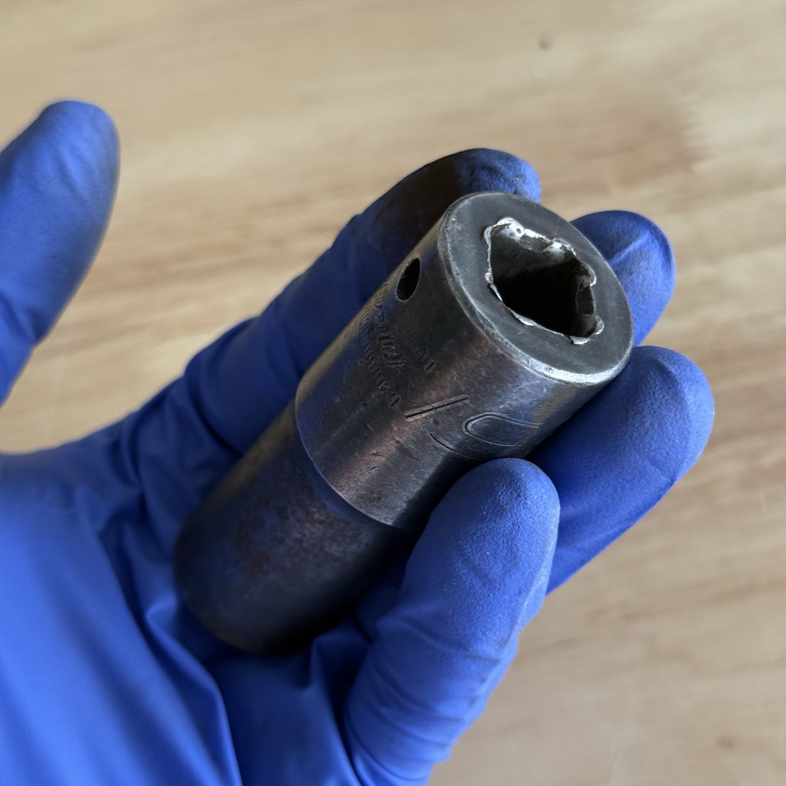 Snap-on Tools 1/2″ Drive 6pt Metric 19mm THIN WALL Deep Impact Socket SIMMF19A