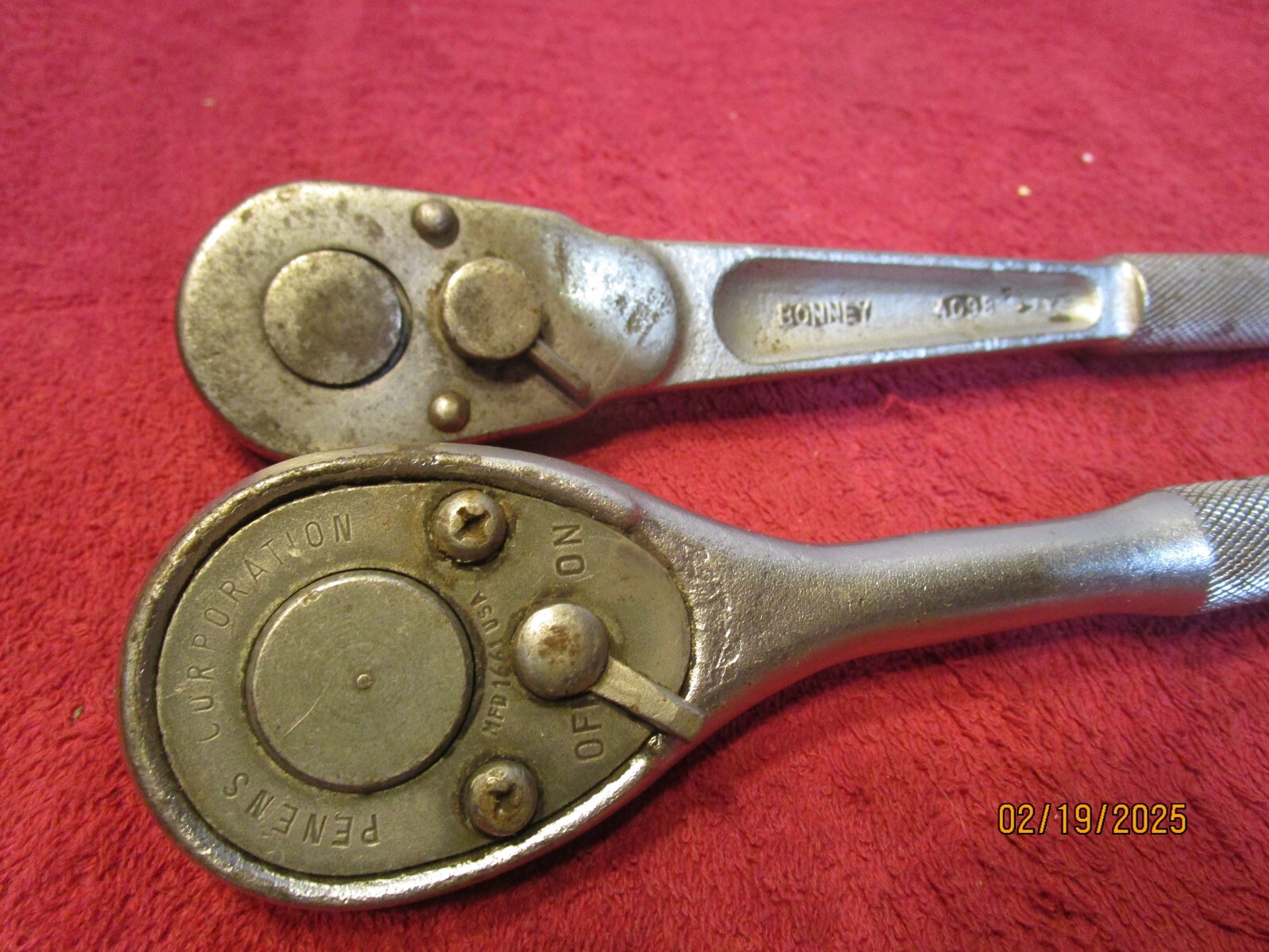 Lot of 2 Vintage 1/2″ Ratchets Penens Bonney + Sockets Proto Plumb