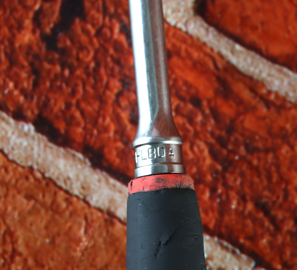 Snap-on Tools USA 3/8″ Drive RED Soft Grip LONG Fixed Head Ratchet FHL80