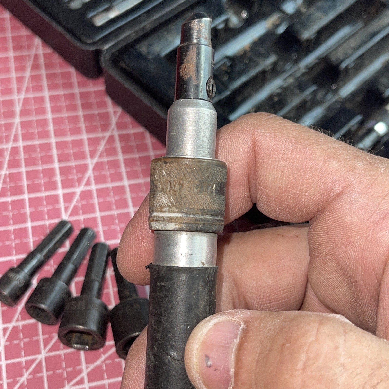 Craftsman USA Power Screwdriver Nutdriver Set Lot 43373 Metric SAE 25654 Vintage