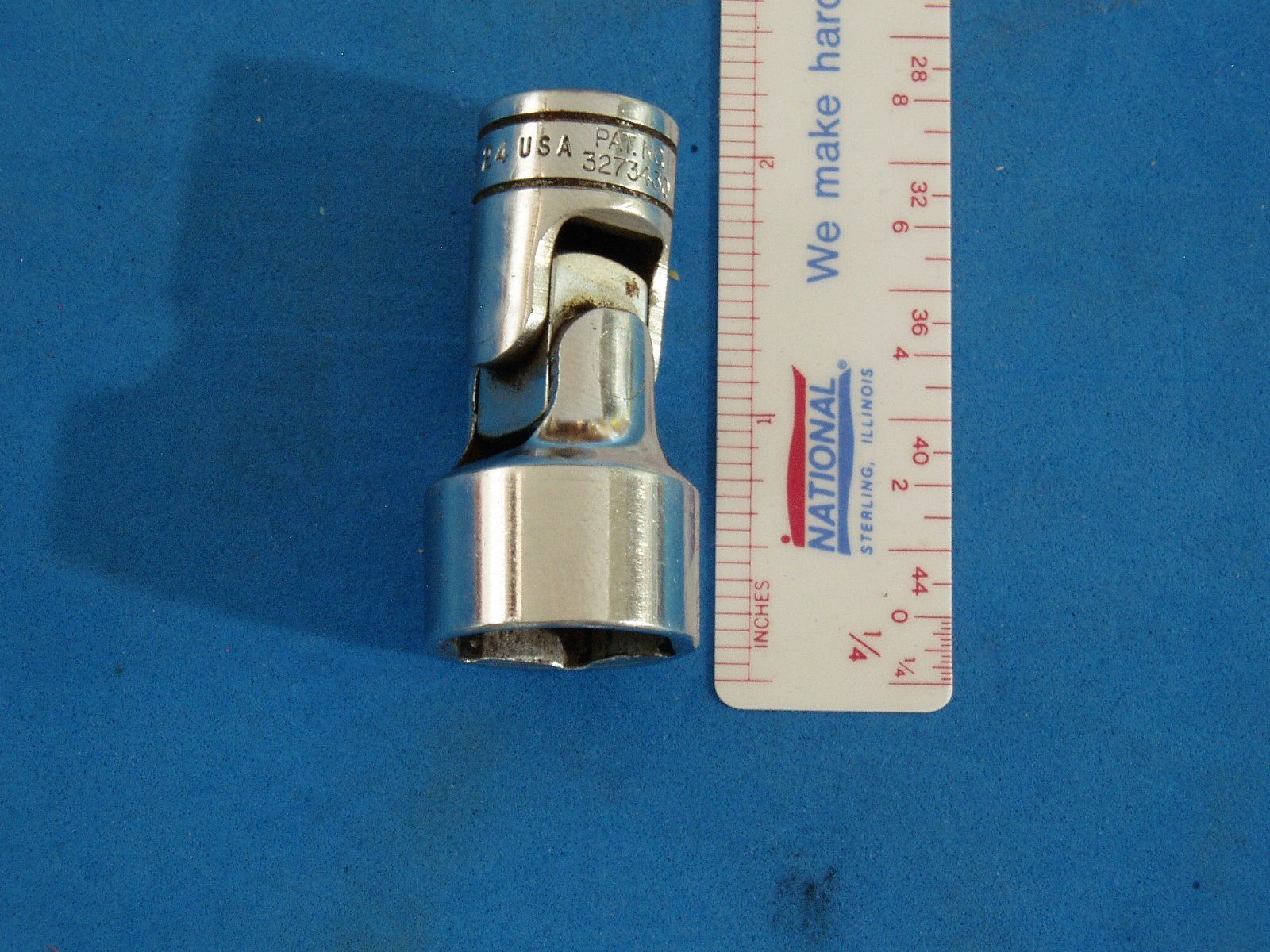 SNAP-ON FS24 3/4″ SAE 6 POINT 3/8” DRIVE SHALLOW SWIVEL SOCKET MADE IN USA