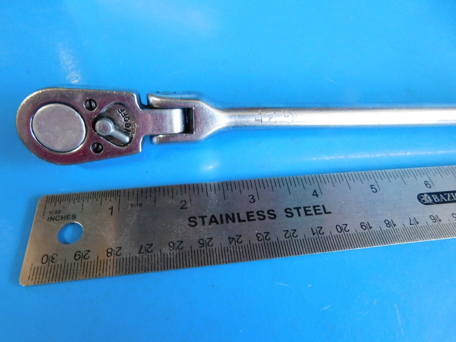 USED, SNAP ON TOOLS 3/8 IN. DR. LONG FLEX HANDLE RATCHET, PART #F731