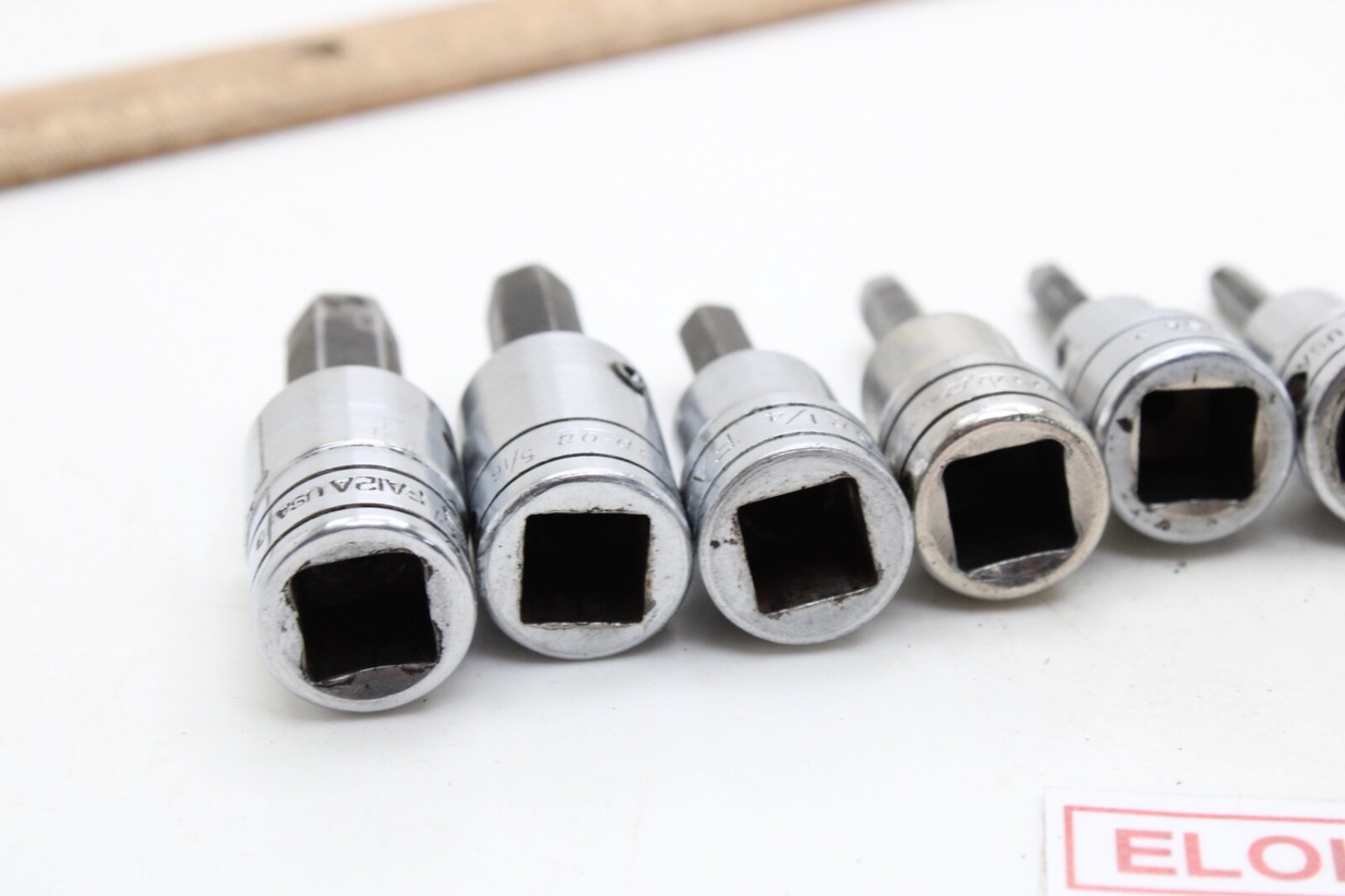 Snap-On FA 4.5A-FA12A 9/64″-3/8″ 8 Piece 3/8” Drive Hex/Allen Socket Driver Set