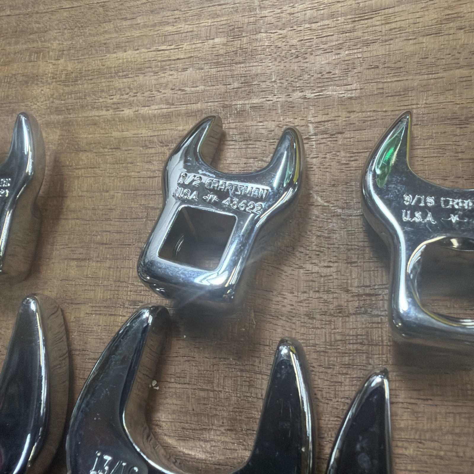 Craftsman USA Crowfoot VTG Set 3/8″ Dr. SAE 10pc 3/8″ to 1″ -V- Series FREE SHIP