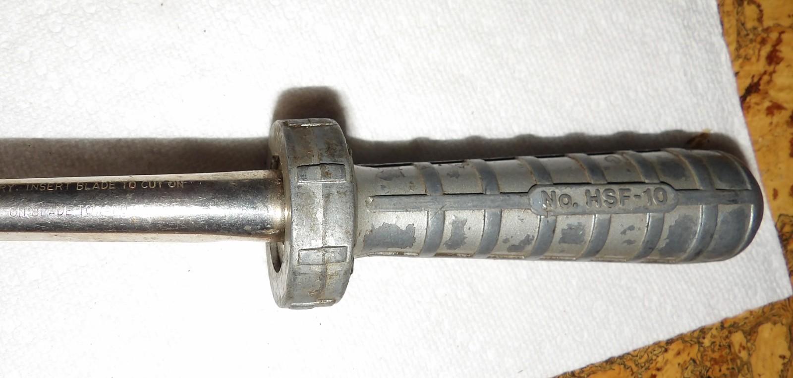 Vintage NAPA Hf-10 Confined Space Hacksaw blade handle USA