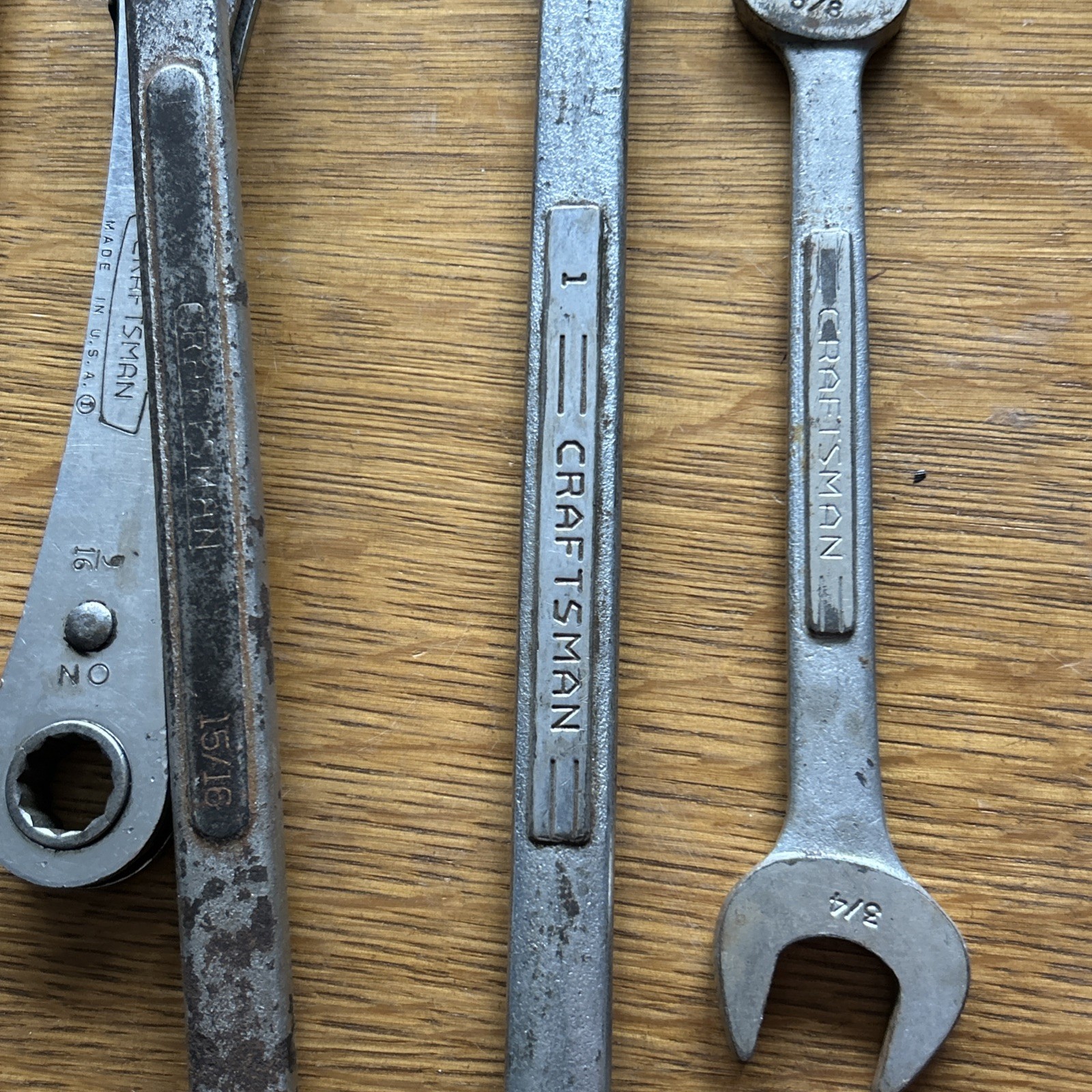 Lot Of 10 Various Sizes , Vintage S-K Wayne & Craftsman Wrenches
