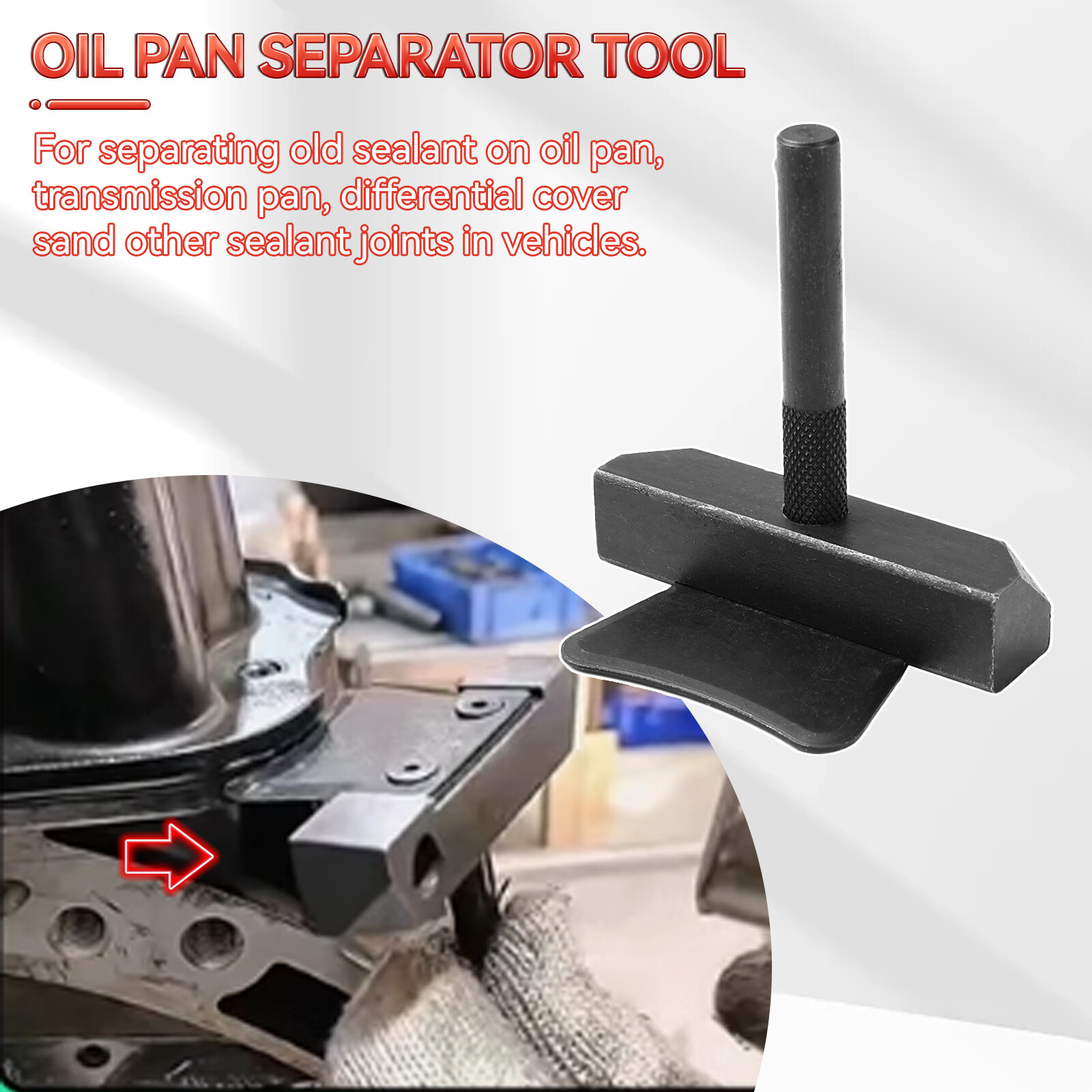 Engine Transmission Oil Gasket Seal Remover Pan Separator Tool Kit Steel Cutter