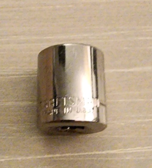 Craftsman USA 9/16″ Socket 6 Point 1/4″ Drive Inverted G1 43480