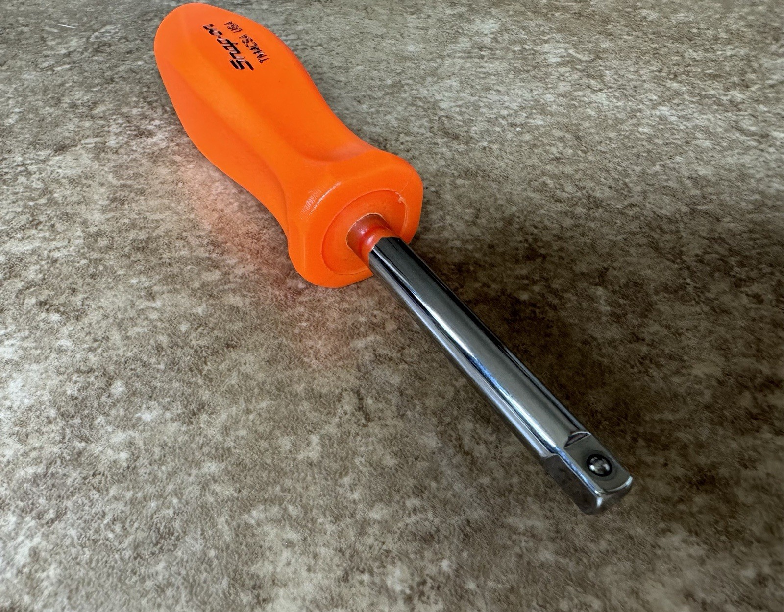 🟠 NEW Snap-On ORANGE Hard Handle 1/4″ MALE / FEMALE Socket Driver TM4CSAO U.S.A