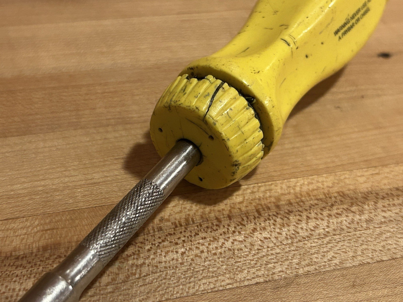 Snap-on Tools | SSDMR4AY Yellow Ratcheting Screwdriver – No Bits Included