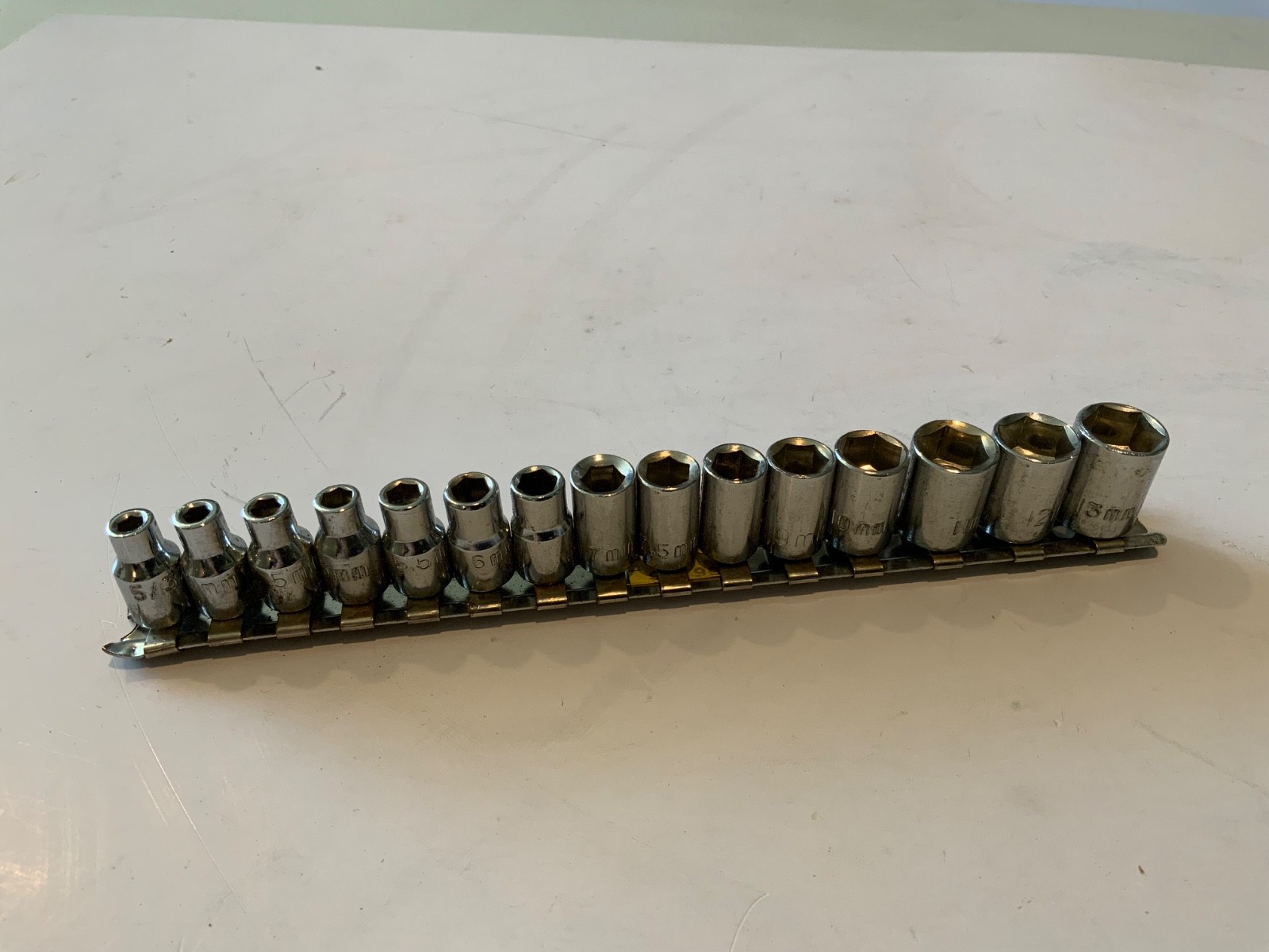 1/4 inch drive metric set with half sizes