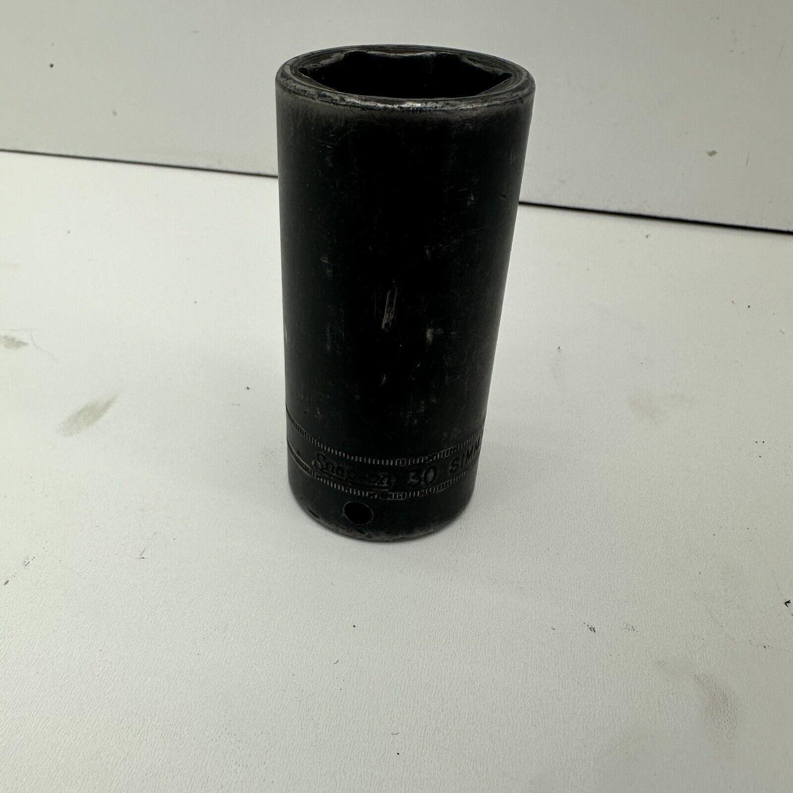 Snap-on Tools USA 1/2″ Drive 30mm Metric DEEP 6 Point Impact Socket SIMM300 🔥🔥